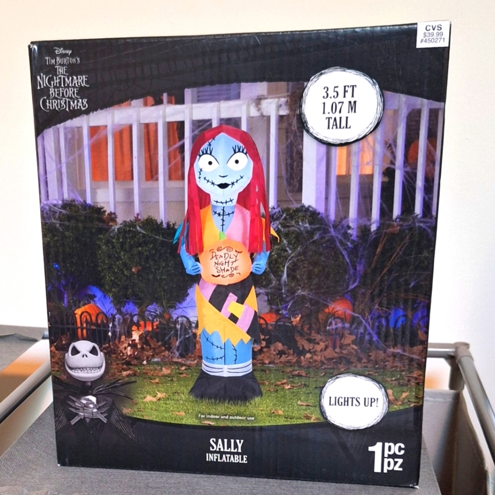 Nightmare Before Christmas Sally Light Up Inflatable- 3.5ft